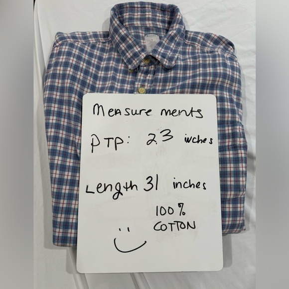 Vintage Old Navy Plaid Flannel Button Down Shirt Blue Red Size Large Y2K 90s - Picture 4 of 8